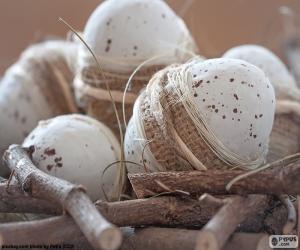 yapboz Rustik Paskalya yumurtaları